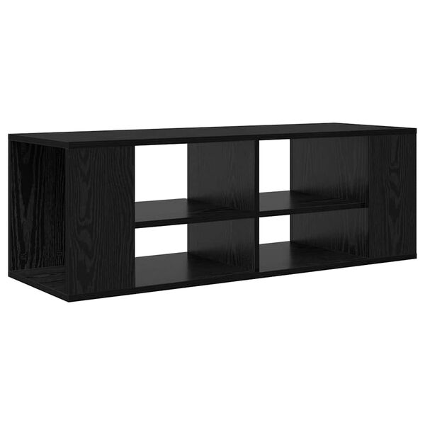 vidaXL Wall-Mounted TV Cabinet Wall-mounted Black oak 102 x 35 x 35 cm