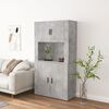 vidaXL Highboard Concrete Grey Engineered Wood