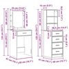 vidaXL Dressing Table 2 pcs Grey 50 x 41 x 135 cm Engineered wood