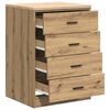 vidaXL Garage Storage Cabinet Artisan Oak 60x51x85 cm Solid Wood Pine