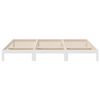 vidaXL Family Bed Frame No Mattress White 240x200 cm Solid Wood Pine