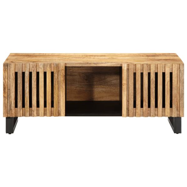 vidaXL Coffee Table 100x55x40 cm Solid Wood Rough Mango