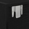 vidaXL TV Cabinets 2 pcs Black Oak 60x31x25.5 cm Engineered Wood