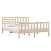 vidaXL Bed Frame without Mattress Solid Wood 160x200 cm (810092+814154)