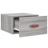 vidaXL Wall-mounted Bedside Cabinet Grey Sonoma 35x35x20 cm