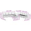 vidaXL Sofa Sets 9 pcs Natural Solid Acacia Wood