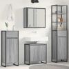 vidaXL Bathroom Furniture Set with Drawer Grey Sonoma Engineered Wood