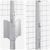 vidaXL Fence with Post Silver 1.4 x 50 m Steel