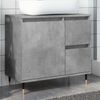 vidaXL Bathroom Cabinet Concrete Grey 65x33x60 cm Engineered Wood