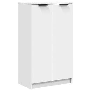 vidaXL Shoe Cabinet White 59x35x100,5 cm Engineered Wood