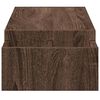 vidaXL Monitor Stand with Storage Brown Oak 100x27x15 cm Engineered Wood