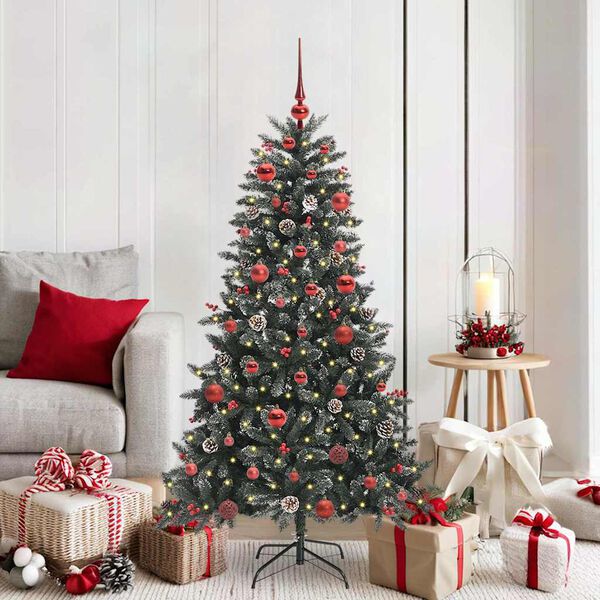 vidaXL Artificial Christmas Tree with 150 LEDs with Stand Green 150 cm