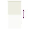 vidaXL Roller Blind Blackout 64.4x120 cm Fabric Width 60 cm Off White