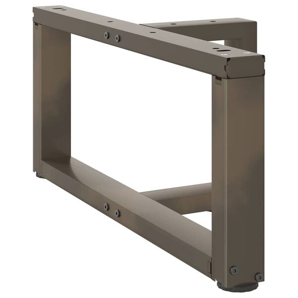 vidaXL Coffee Table Legs T-Shaped&nbsp;2 pcs Black 60x25x(30-31) cm Steel