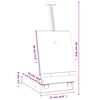 vidaXL Table Easel 27x43x68 cm Solid Wood Pine