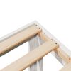 vidaXL Family Bed Frame No Mattress White 270x200 cm Solid Wood Pine