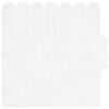vidaXL Feather Tile 50 pcs White 30 x 30 cm Polyurethane and PET