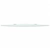 vidaXL Corner Shelf with Chrome Supports Glass White 25x25 cm
