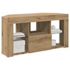 vidaXL Corner LED TV Cabinet Wall-mounted Artisan Oak 100 x 40 x 50 cm