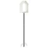vidaXL Bird Feeder Steel White
