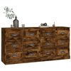 vidaXL Sideboards 2 pcs Smoked Oak Engineered Wood