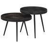 vidaXL Nesting Coffee Tables 2 pcs Iron
