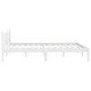 vidaXL Bed Frame without Mattress White Solid Wood 160x200 cm
