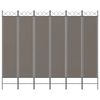 vidaXL 6-Panel Room Divider Anthracite 240x220 cm Fabric