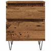 vidaXL Bedside Cabinet Old Wood 40x35x50 cm Engineered Wood
