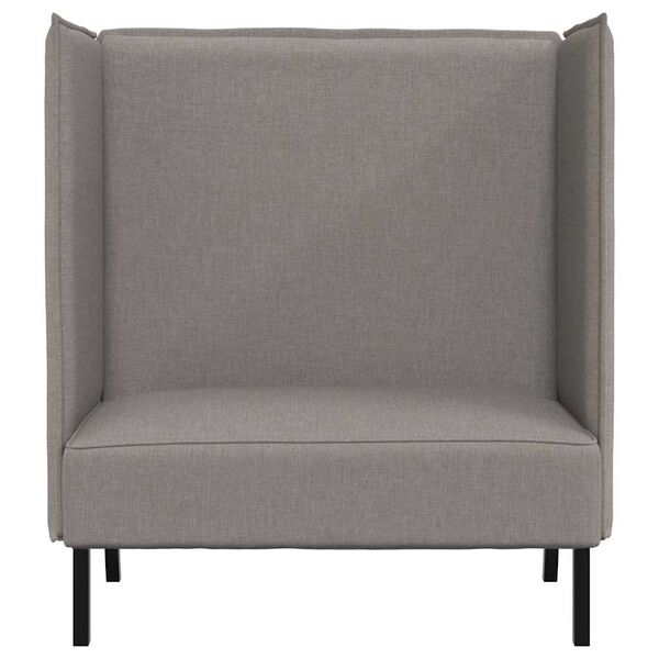 vidaXL Highback Sofa Taupe 109 x 56 x 121 cm Fabric