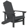 vidaXL Garden Adirondack Chairs 2 pcs HDPE Anthracite