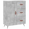 vidaXL Highboard Concrete Grey 69.5x34x180 cm Engineered Wood