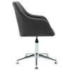 vidaXL Swivel Office Chair Dark Grey Fabric