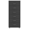 vidaXL Mobile File Cabinet Anthracite 28x41x69 cm Metal