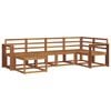 vidaXL Outdoor Sofa Set 6 pcs Natural