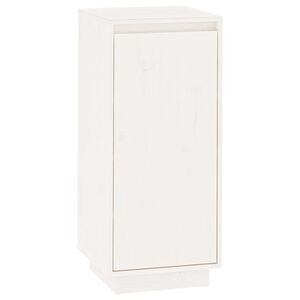 vidaXL Shoe Cabinet White 35x35x80 cm Solid Wood Pine