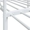 vidaXL Daybed with Trundle without Mattress White 90x200 cm Steel