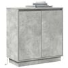 vidaXL LED Sideboard Concrete Grey 71 x 34.5 x 75 cm Engineered Wood