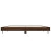 vidaXL Bed Frame without Mattress Brown Oak 120x190 cm Small Double Engineered Wood