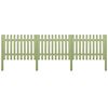 vidaXL Picket Fence Impregnated Pinewood 5.1 m 120 cm 6/9cm