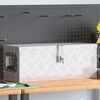 vidaXL Storage Box Silver 60x23.5x23 cm Aluminium