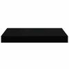 vidaXL Floating Wall Shelf Black 40x23x3.8 cm MDF