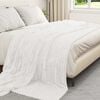 vidaXL Throw Blanket White 270 x 240 cm Fleece