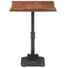 vidaXL Side Table Brown 45x35x49 cm Solid Acacia Wood & Cast Iron