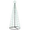 vidaXL LED Christmas Tree 180 cm 168 LEDs RGB Steel RGB