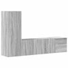 vidaXL 3 Piece TV Cabinet Set Grey Sonoma Engineered Wood