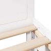 vidaXL Bed Frame without Mattress with Headboard White 75x190 cm Small Single Solid Wood Pine