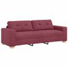 vidaXL Sofa Wine Red 221 x 80 x 80 cm Fabric