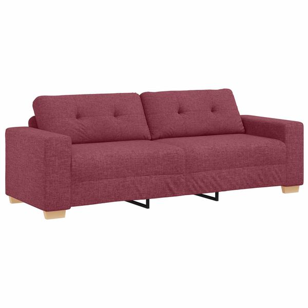 vidaXL Sofa Wine Red 221 x 80 x 80 cm Fabric