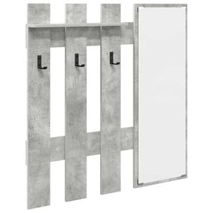 vidaXL Wall-Mounted Coat Rack Wall-Mounted Concrete Grey